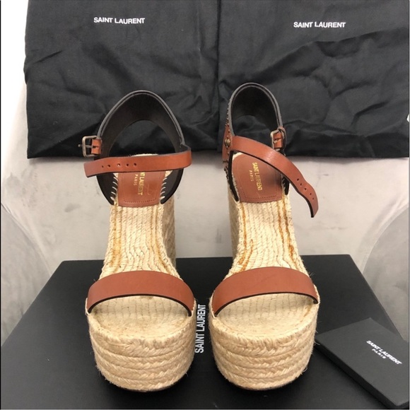 Authentic Saint Laurent Wedges size 10 - Picture 4 of 13